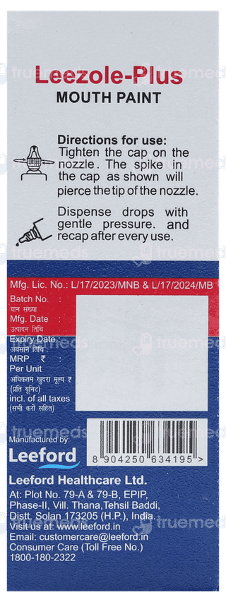 Leezole Plus Mouth Paint 15Ml